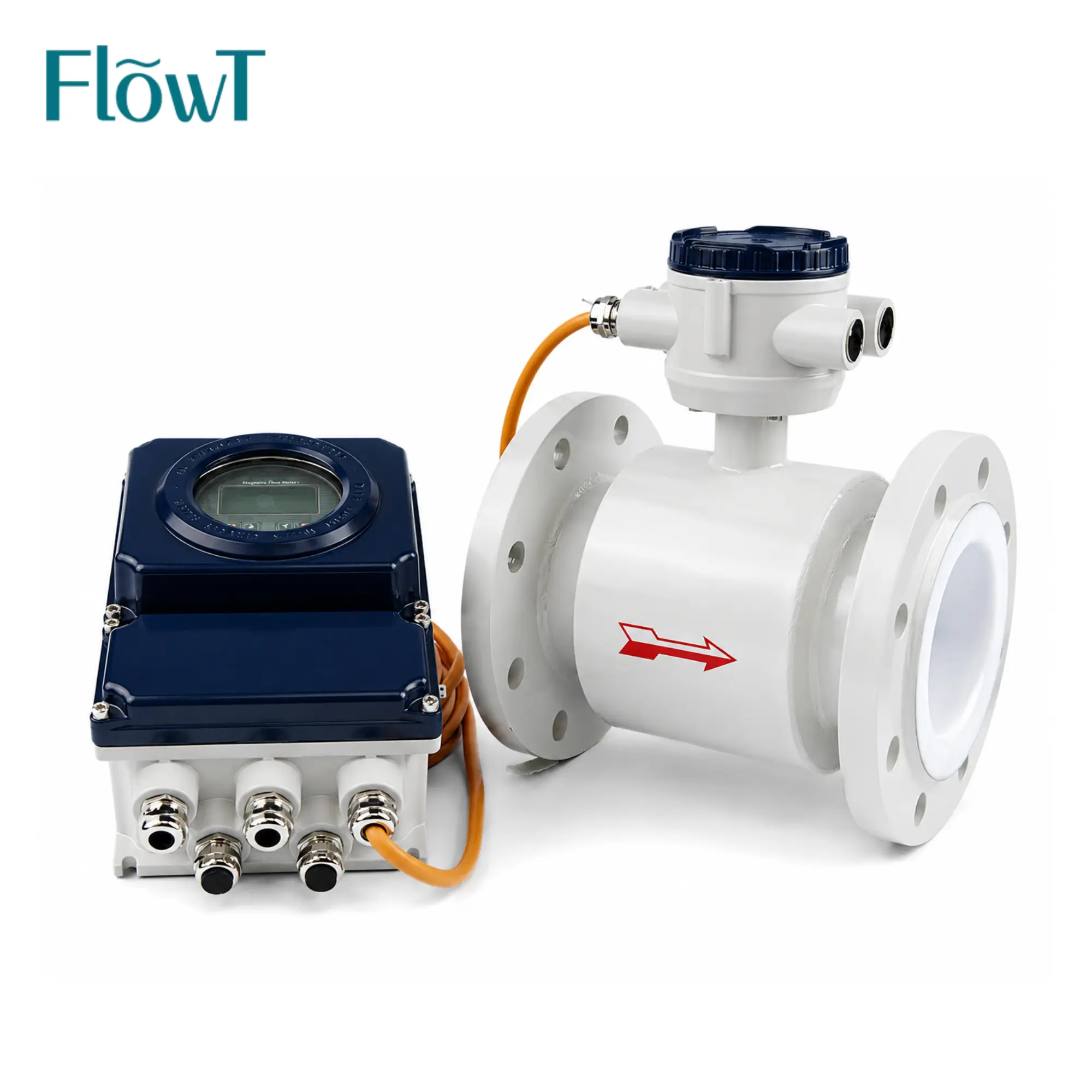 Mag Meter Flow Meter For Water Inline Type Flange Connection
