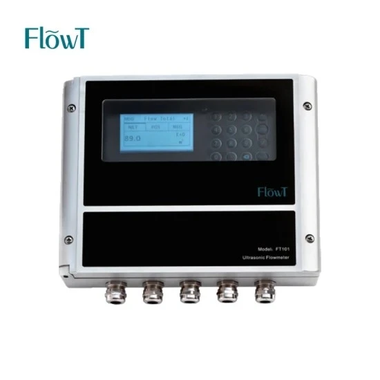 China Flowt Liquid Ultrasonic Flow Meter With 0.01mS -12mS Flow Range