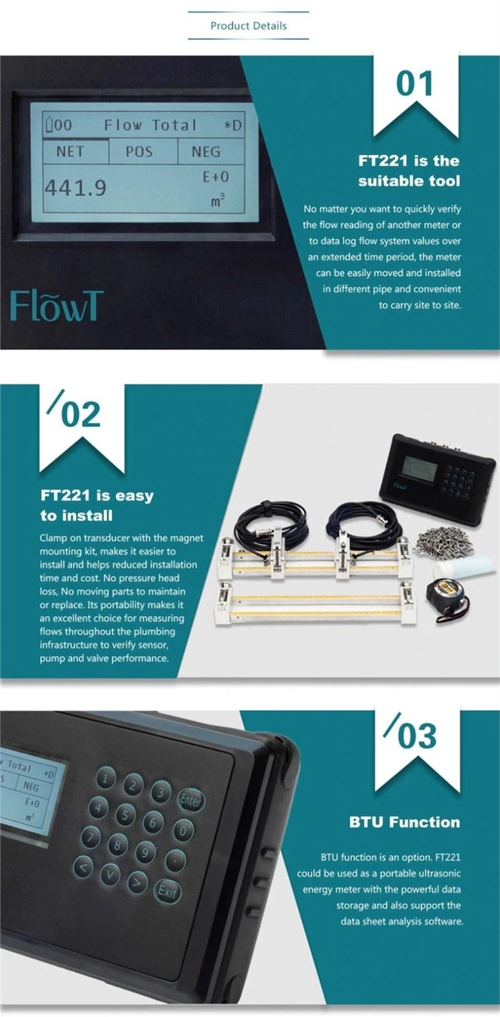 FT221 Ultrasonic Flowmeter